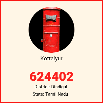 Kottaiyur pin code, district Dindigul in Tamil Nadu