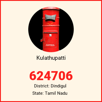 Kulathupatti pin code, district Dindigul in Tamil Nadu