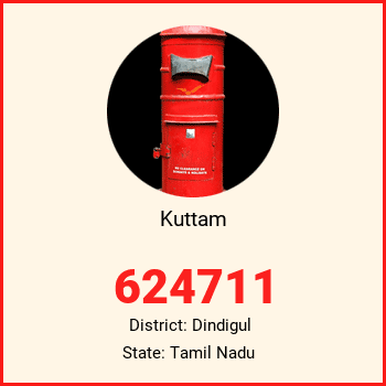 Kuttam pin code, district Dindigul in Tamil Nadu
