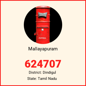 Mallayapuram pin code, district Dindigul in Tamil Nadu