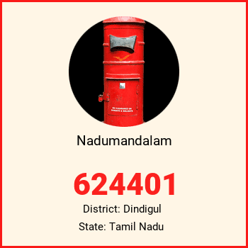 Nadumandalam pin code, district Dindigul in Tamil Nadu