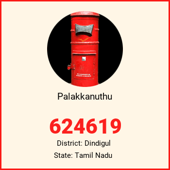 Palakkanuthu pin code, district Dindigul in Tamil Nadu