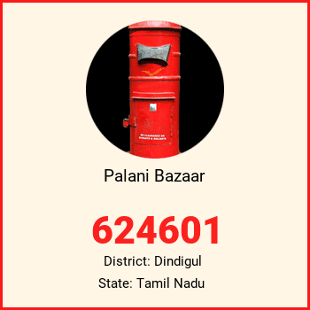 Palani Bazaar pin code, district Dindigul in Tamil Nadu