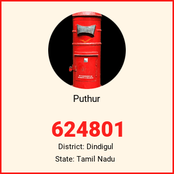Puthur pin code, district Dindigul in Tamil Nadu