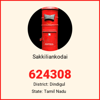 Sakkiliankodai pin code, district Dindigul in Tamil Nadu