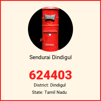Sendurai Dindigul pin code, district Dindigul in Tamil Nadu