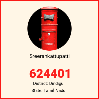 Sreerankattupatti pin code, district Dindigul in Tamil Nadu