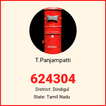 T.Panjampatti pin code, district Dindigul in Tamil Nadu