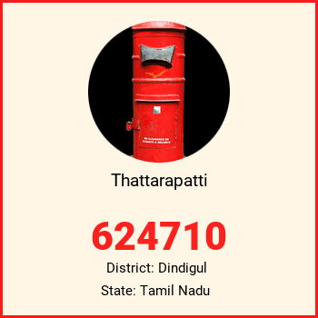 Thattarapatti pin code, district Dindigul in Tamil Nadu