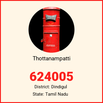 Thottanampatti pin code, district Dindigul in Tamil Nadu