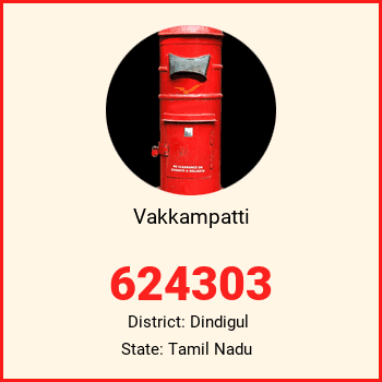 Vakkampatti pin code, district Dindigul in Tamil Nadu