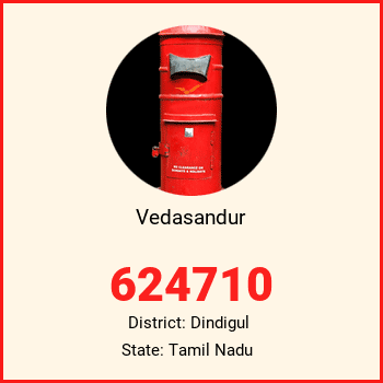 Vedasandur pin code, district Dindigul in Tamil Nadu