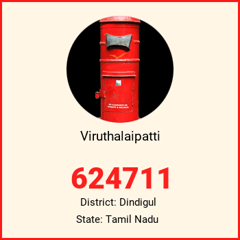 Viruthalaipatti pin code, district Dindigul in Tamil Nadu