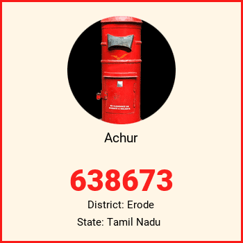 Achur pin code, district Erode in Tamil Nadu