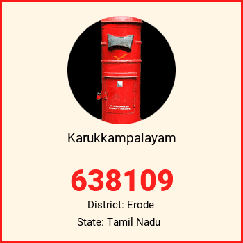 Karukkampalayam pin code, district Erode in Tamil Nadu