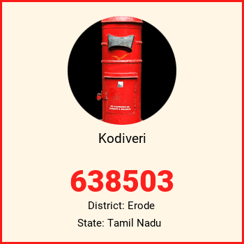Kodiveri pin code, district Erode in Tamil Nadu