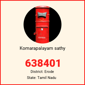 Komarapalayam sathy pin code, district Erode in Tamil Nadu