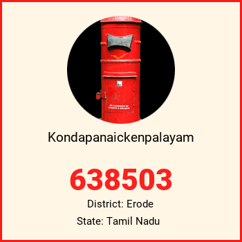 Kondapanaickenpalayam pin code, district Erode in Tamil Nadu