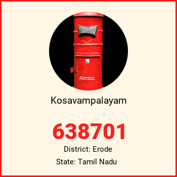 Kosavampalayam pin code, district Erode in Tamil Nadu