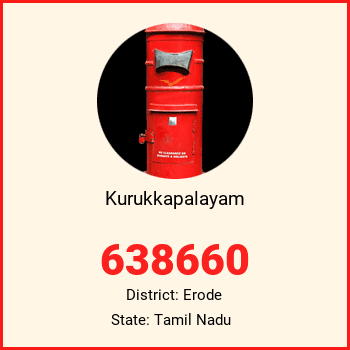 Kurukkapalayam pin code, district Erode in Tamil Nadu