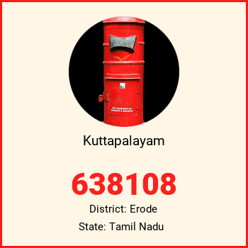 Kuttapalayam pin code, district Erode in Tamil Nadu
