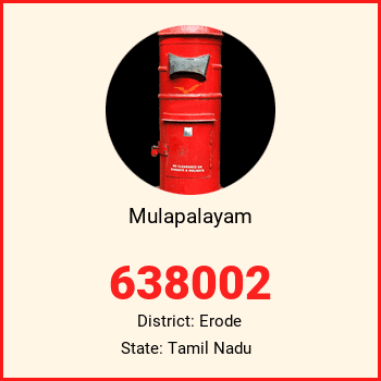 Mulapalayam pin code, district Erode in Tamil Nadu