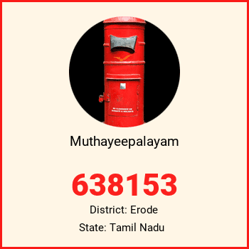 Muthayeepalayam pin code, district Erode in Tamil Nadu