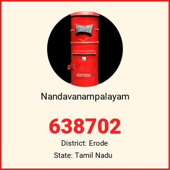Nandavanampalayam pin code, district Erode in Tamil Nadu