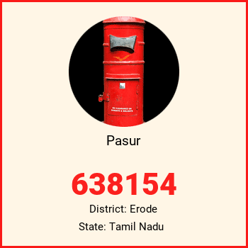 Pasur pin code, district Erode in Tamil Nadu