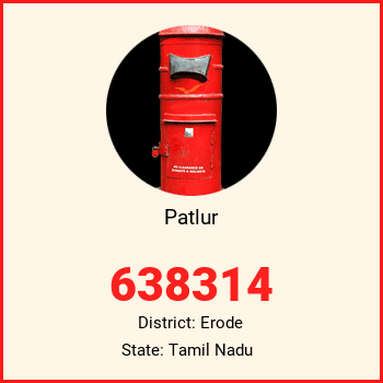 Patlur pin code, district Erode in Tamil Nadu