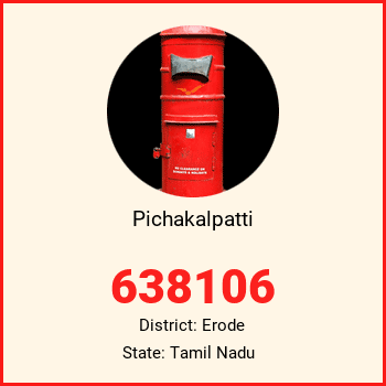 Pichakalpatti pin code, district Erode in Tamil Nadu