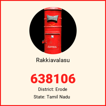 Rakkiavalasu pin code, district Erode in Tamil Nadu