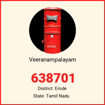 Veeranampalayam pin code, district Erode in Tamil Nadu