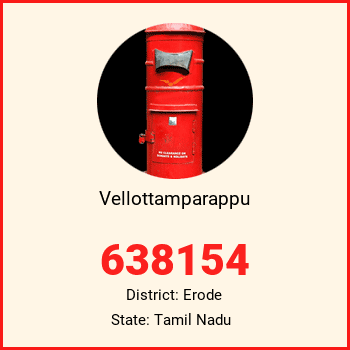 Vellottamparappu pin code, district Erode in Tamil Nadu