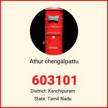 Athur chengalpattu pin code, district Kanchipuram in Tamil Nadu