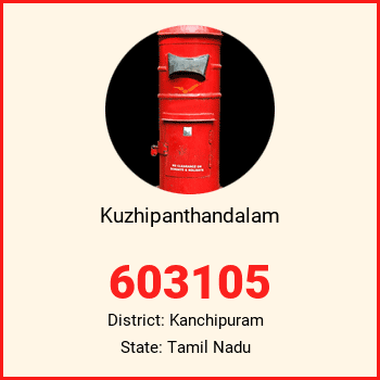 Kuzhipanthandalam pin code, district Kanchipuram in Tamil Nadu