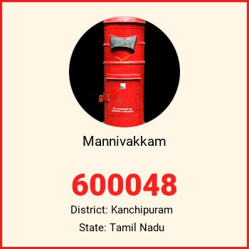 Mannivakkam pin code, district Kanchipuram in Tamil Nadu