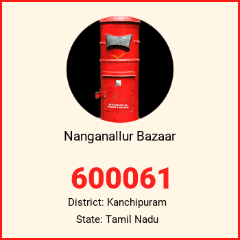 Nanganallur Bazaar pin code, district Kanchipuram in Tamil Nadu