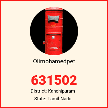 Olimohamedpet pin code, district Kanchipuram in Tamil Nadu
