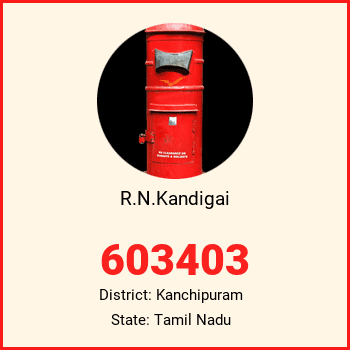 R.N.Kandigai pin code, district Kanchipuram in Tamil Nadu