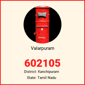 Valarpuram pin code, district Kanchipuram in Tamil Nadu