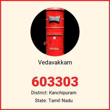 Vedavakkam pin code, district Kanchipuram in Tamil Nadu