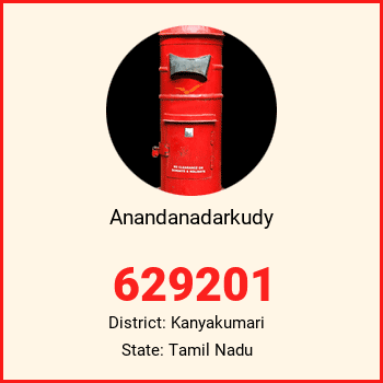 Anandanadarkudy pin code, district Kanyakumari in Tamil Nadu