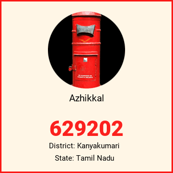 Azhikkal pin code, district Kanyakumari in Tamil Nadu