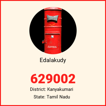 Edalakudy pin code, district Kanyakumari in Tamil Nadu