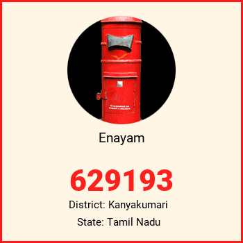 Enayam pin code, district Kanyakumari in Tamil Nadu