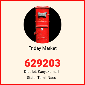 Friday Market pin code, district Kanyakumari in Tamil Nadu