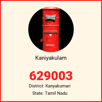 Kaniyakulam pin code, district Kanyakumari in Tamil Nadu