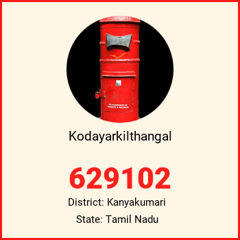 Kodayarkilthangal pin code, district Kanyakumari in Tamil Nadu