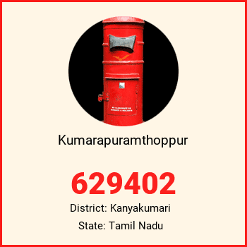Kumarapuramthoppur pin code, district Kanyakumari in Tamil Nadu